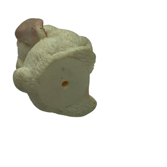 Vintage M.T. Easter Rabbit Figurine Plastic Pink Eyes 3” Collectible - Picture 4 of 6